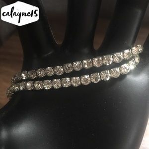 Diamond-Jeweled Bracelet Set